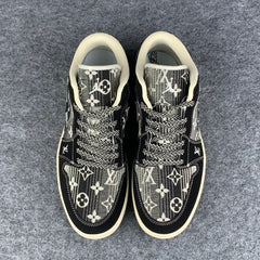 Custom Air Jordan 1 Low 'Noir Loom'