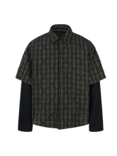 WaterPod - Men's Layered Plaid Relaxed Shirt