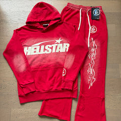 Hellstar Studios Classic Logo Tracksuit (Red)