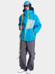 EchoPort - Unisex Water-Repellent & Windproof Colorblock Hard Shell Jacket