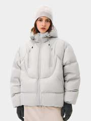 Emberfrost - Unisex 90% White Duck Down Dual-Zip Down Jacket