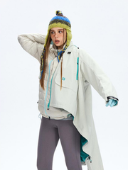 Emberpike - Unisex Color-Block Water-Repellent Adjustable Utility Jacket