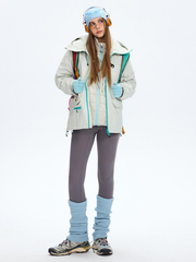 Emberpike - Unisex Color-Block Water-Repellent Adjustable Utility Jacket