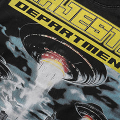 Majestik “Department” UFO Abduction Vintage Tee(Black)