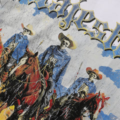 Majestik “Wild West” Skeleton Cowboys Vintage Tee