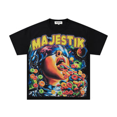 Majestik “Cereal Cosmic” Rhinestone Graphic Tee