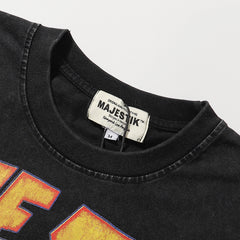 Majestik “City Graffiti” Skyline Vintage Tee(Black)