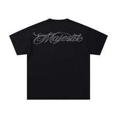 Majestik “Joker Ace” Rhinestone Graphic Tee