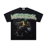 Majestik “Gridiron Champion” Bulldog Vintage Tee(Black)