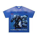 Majestik “Swift Eagles” World Rhinestone Vintage Tee