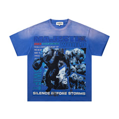 Majestik “Swift Eagles” World Rhinestone Vintage Tee