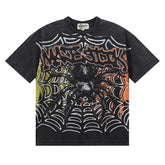 Majestik “Spiderweb” Dark Aesthetic Vintage Tee