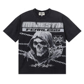 Majestik “Fearless” Grim Reaper Skeleton Vintage Tee