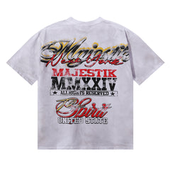 Majestik “The Spirit of US” Statue of Liberty Rhinestone Vintage Tee