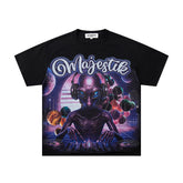 Majestik “Alien DJ Cosmic” Rhinestone Graphic Tee