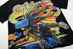 Majestik “Cyber VR” Rhinestone Graphic Tee