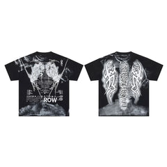 First Row “Cyber Tribal” Graphic Vintage Tee