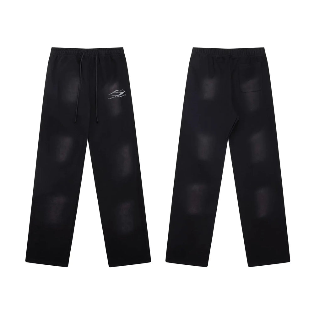 Hellstar Minimalist Logo Washed Black Sweatpants