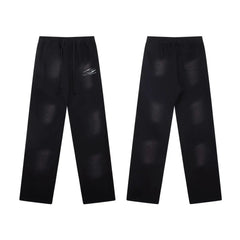 Hellstar Minimalist Logo Washed Black Sweatpants