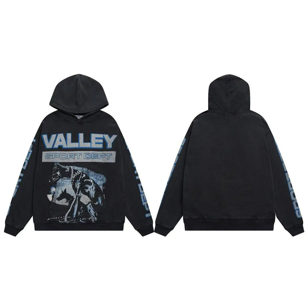 Vale Forever Valley Sport Dept Doberman Graphic Pullover Hoodie