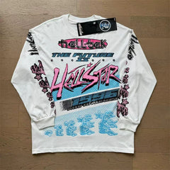 Hellstar "The Future Is Hellstar" White Long Sleeve Tee