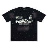 Hellstar Faith to Paradise Star Dye Black Tee