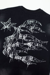 Hellstar Grunge Claw Star Drip Vintage Washed Tee