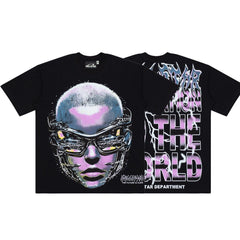 Hellstar Cyberpunk Goggle Portrait Black Tee