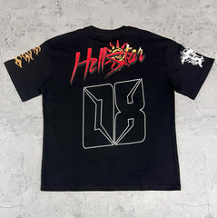 Hellstar Graffiti 08 Number Black Sports Tee