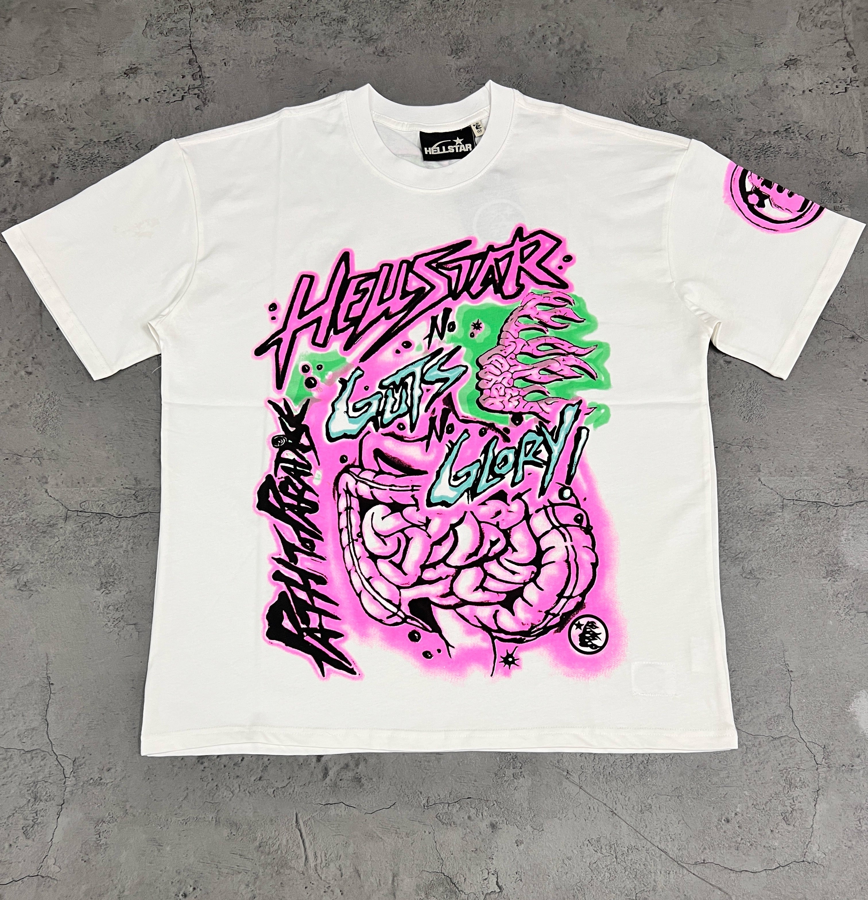 Hellstar Guts N Glory Intestines White Tee