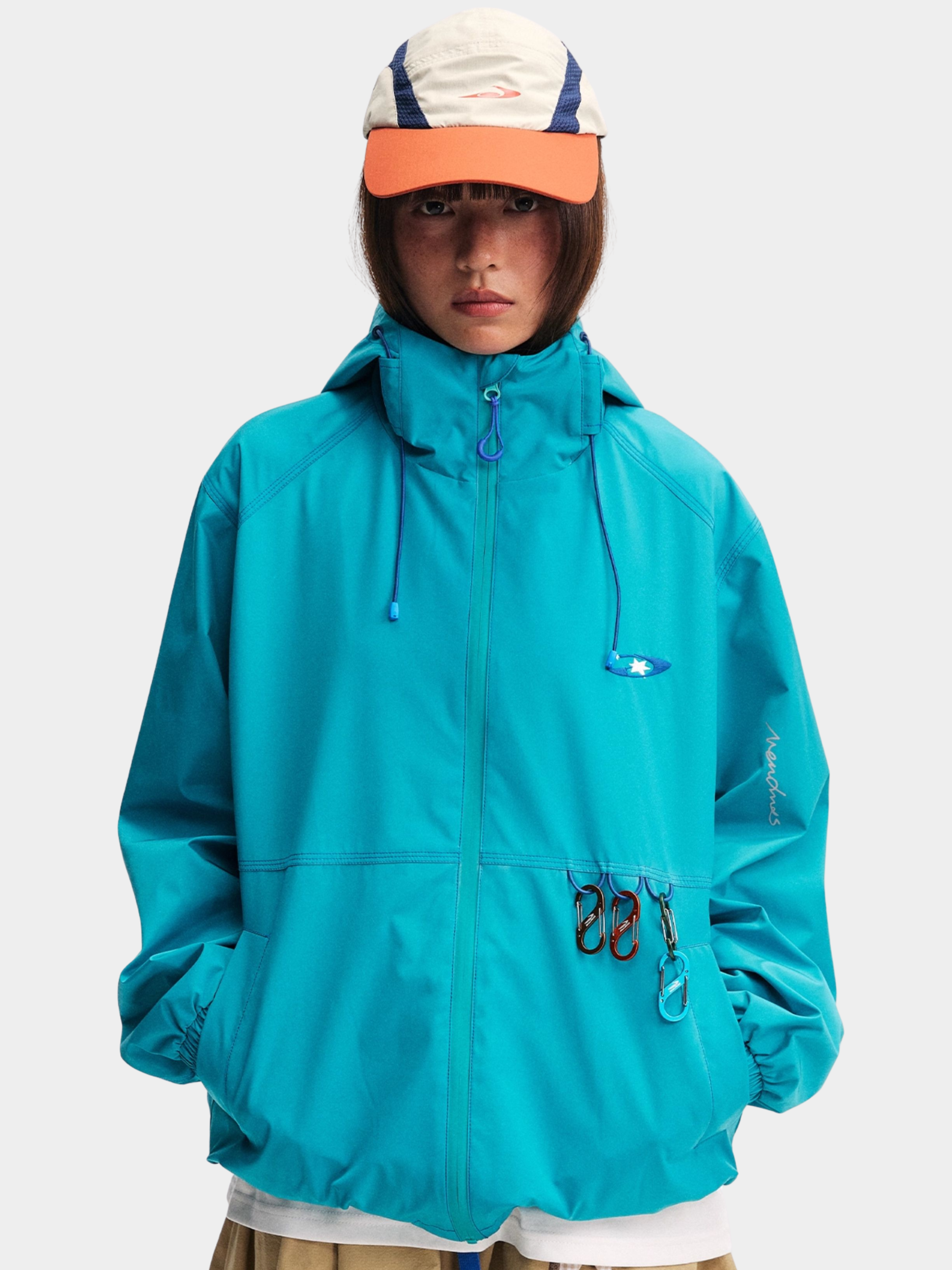 EchoDeck - Unisex Teflon® Triple-Defense Colorblock Drawstring Jacket