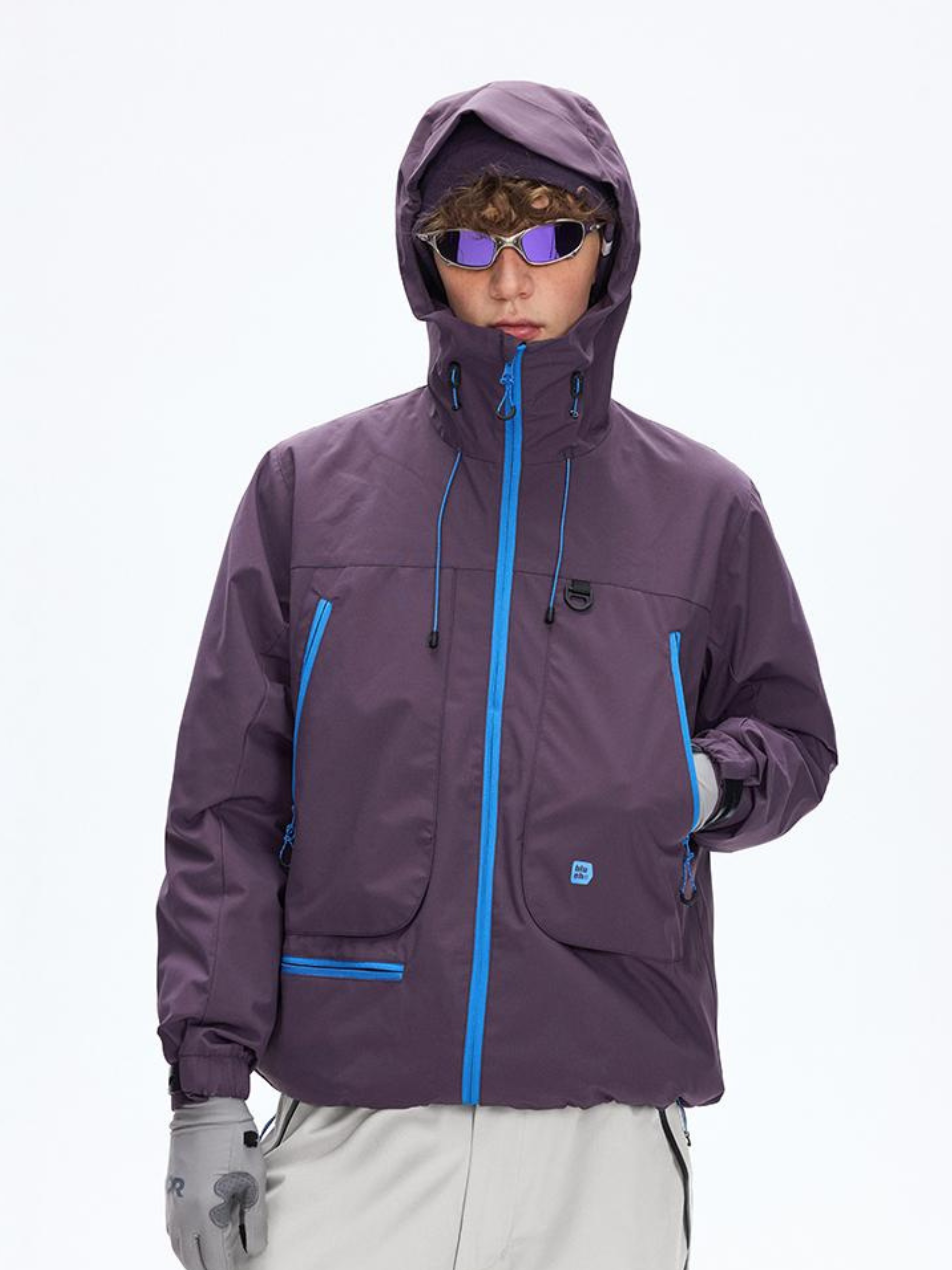 Emberpike - Unisex Color-Block Water-Repellent Adjustable Utility Jacket