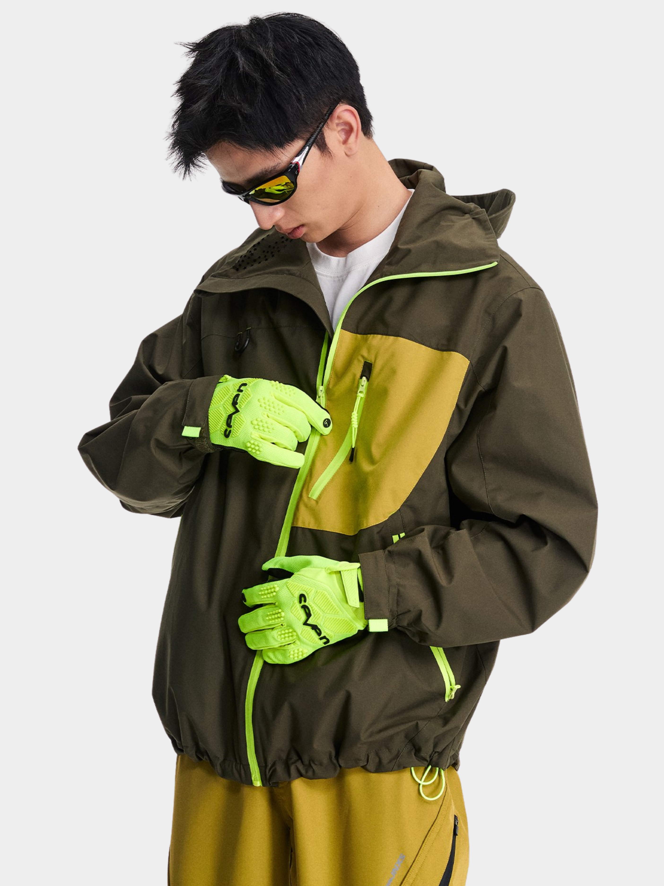 EchoPort - Unisex Water-Repellent & Windproof Colorblock Hard Shell Jacket