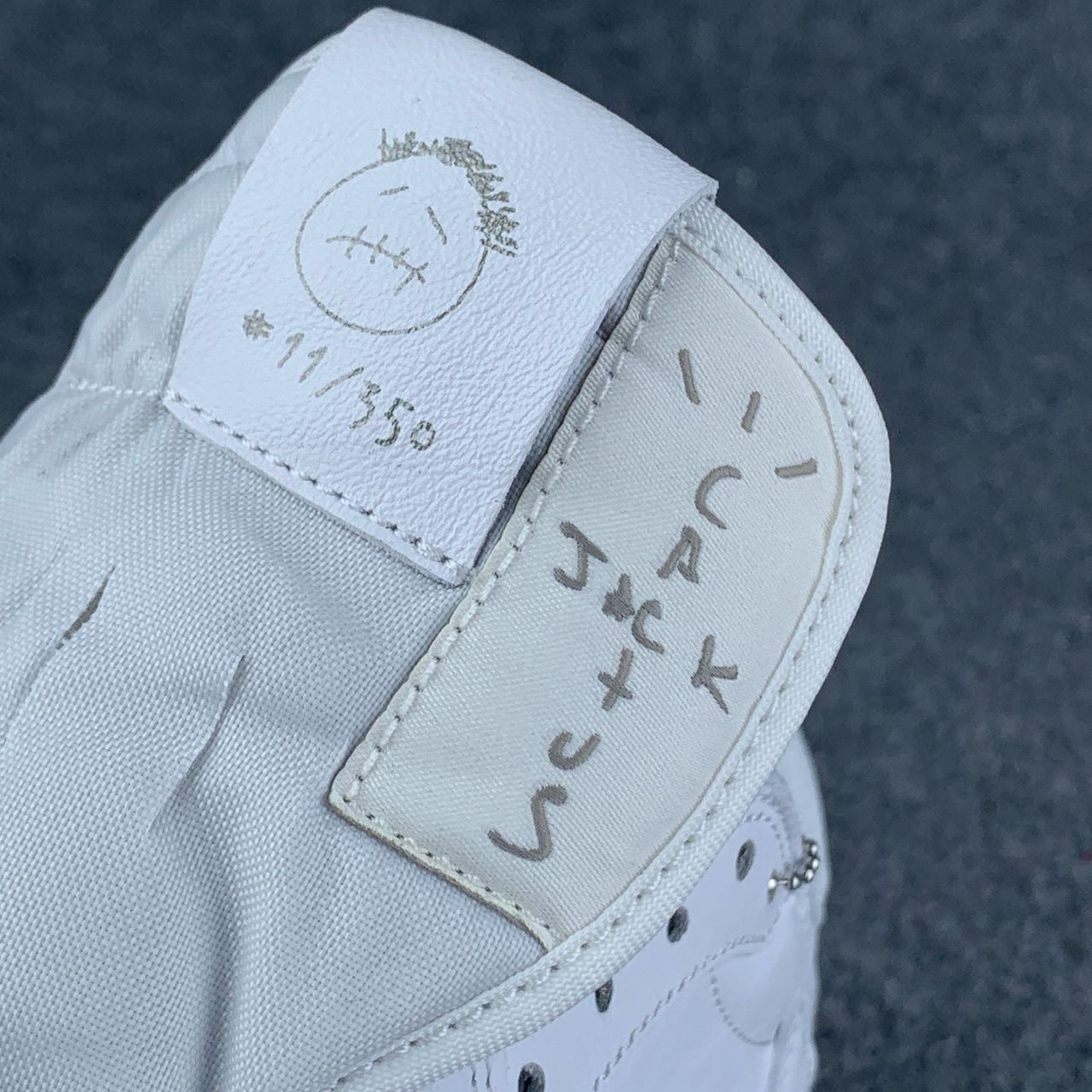 Custom Travis Scott x Air Jordan 1 Retro Low OG SP 'Michael Rubin White Party' Friends & Family