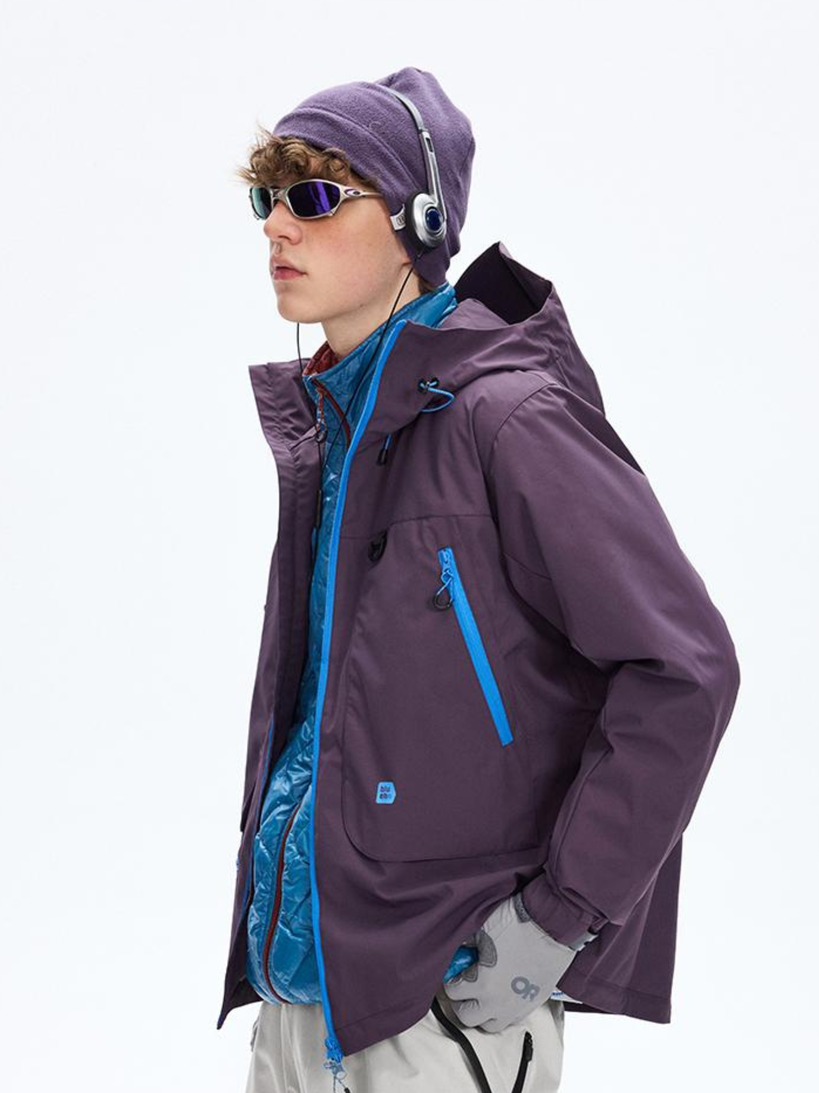 Emberpike - Unisex Color-Block Water-Repellent Adjustable Utility Jacket
