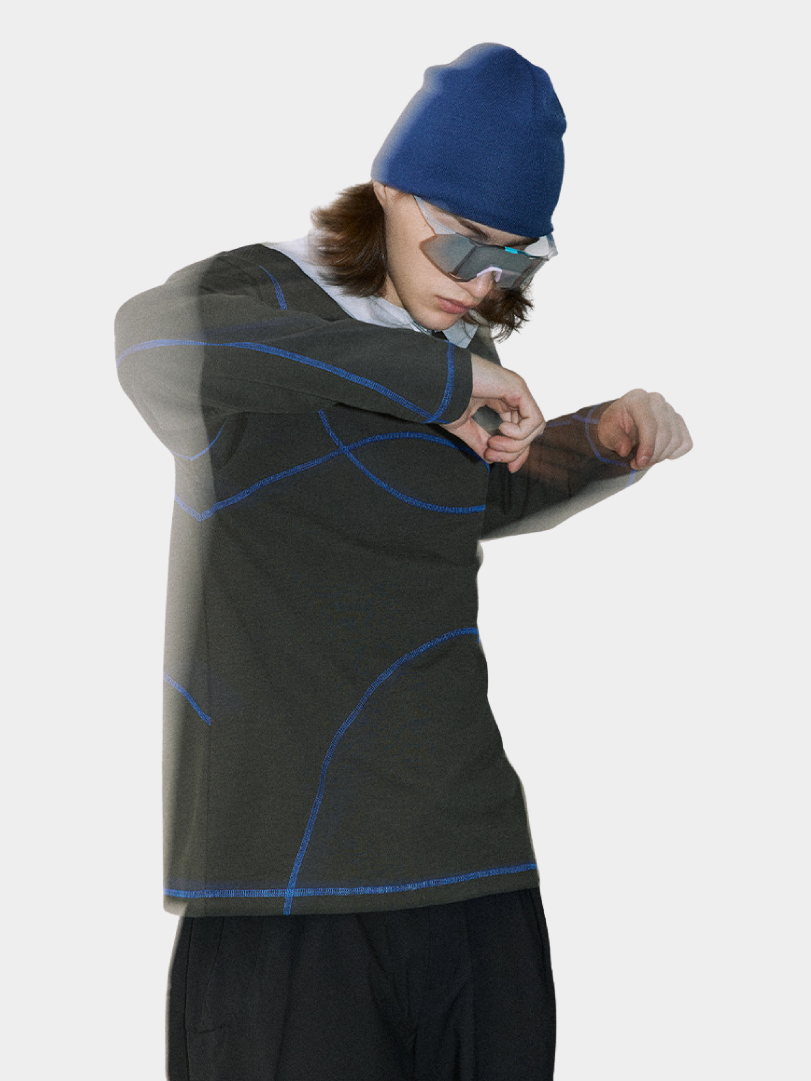 Glacialwind - Slub Cotton Breathable Running Long Sleeve