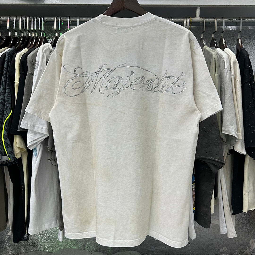 Majestik “Pro Boxing” Skeleton Rhinestone Vintage Tee