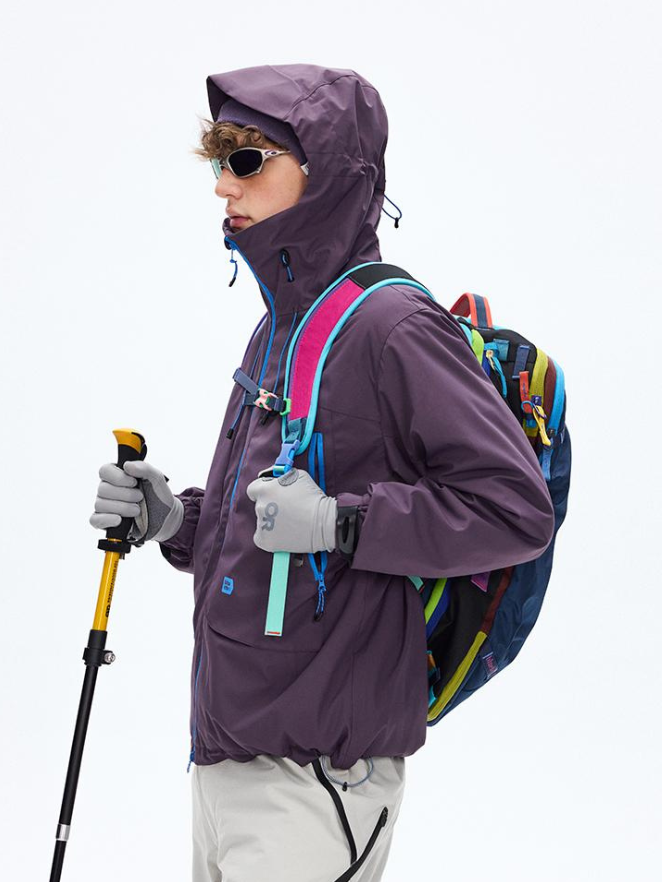 Emberpike - Unisex Color-Block Water-Repellent Adjustable Utility Jacket