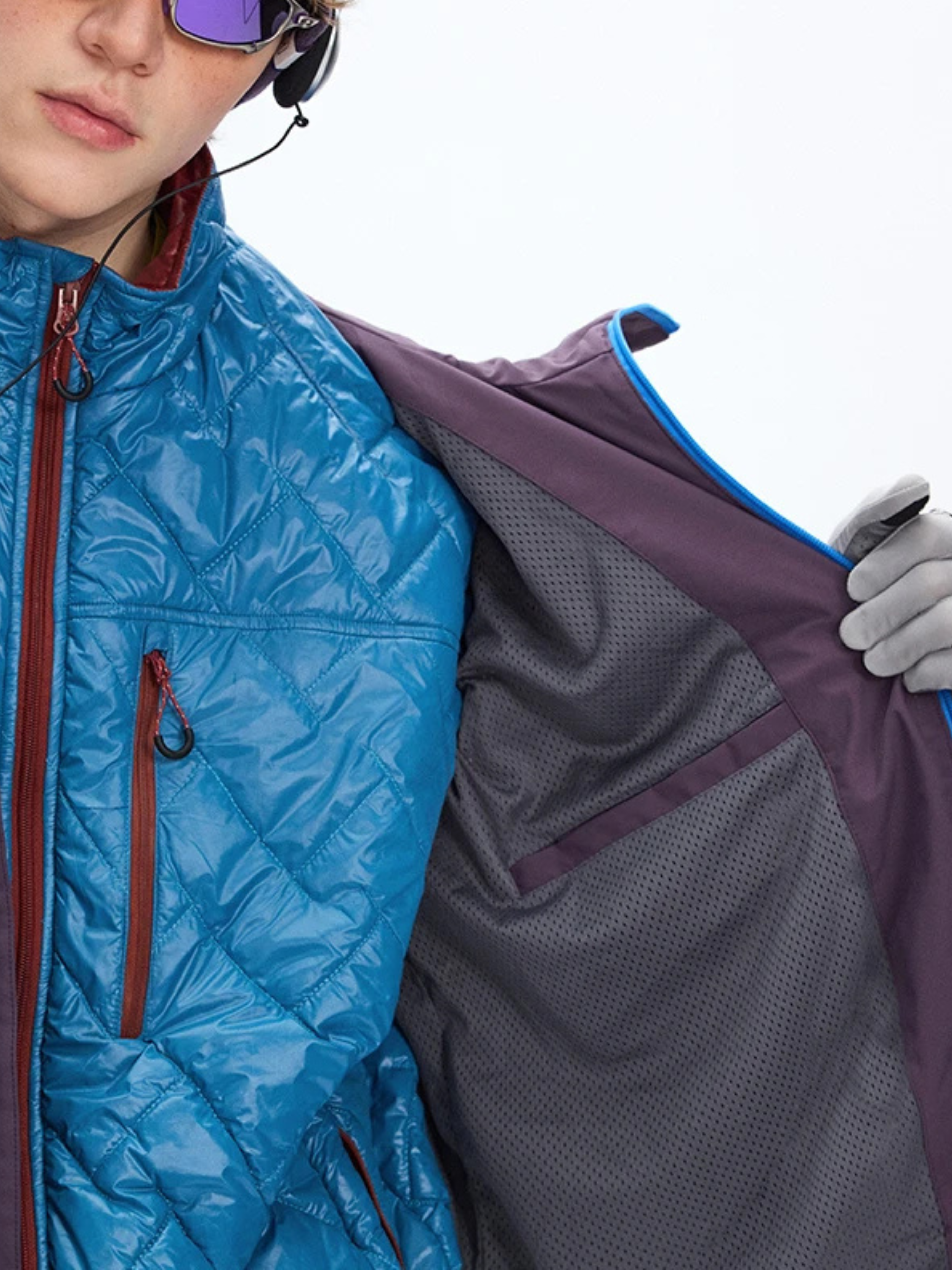 Emberpike - Unisex Color-Block Water-Repellent Adjustable Utility Jacket
