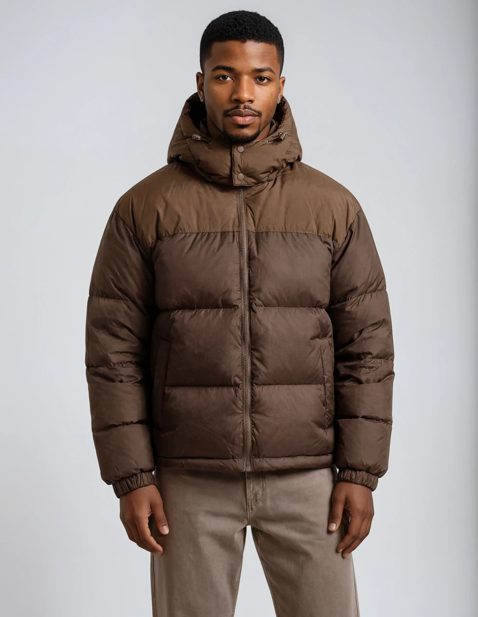 BluffPeak - Unisex Detachable Hood Water-Repellent Duck Down Jacket