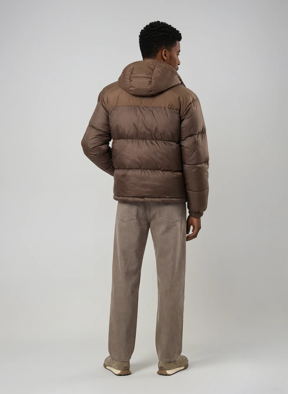 BluffPeak - Unisex Detachable Hood Water-Repellent Duck Down Jacket