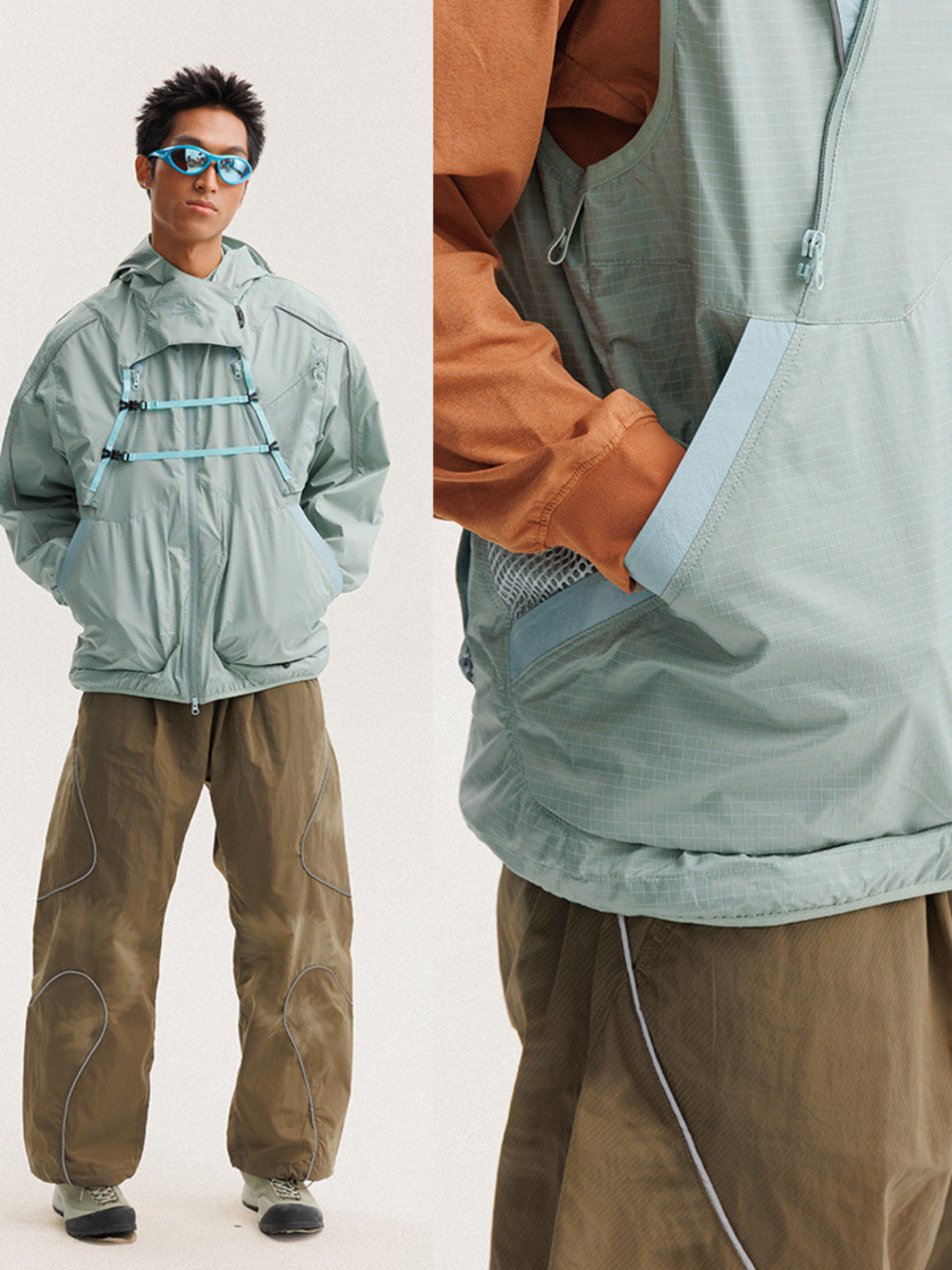 GT ONE - Water-Repellent Detachable Shell Jacket