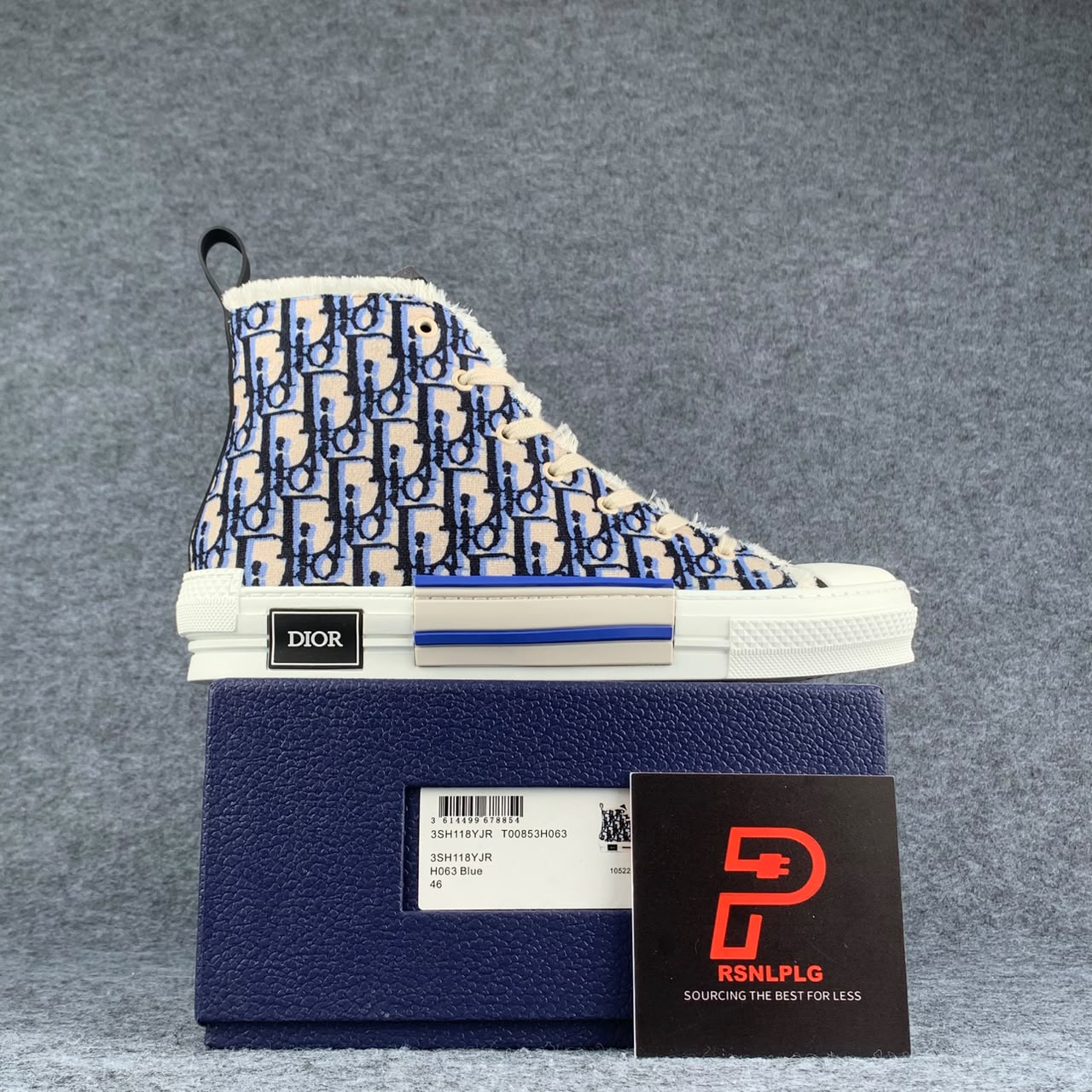 Dior B23 High 'Beige Black Navy Tapestry'