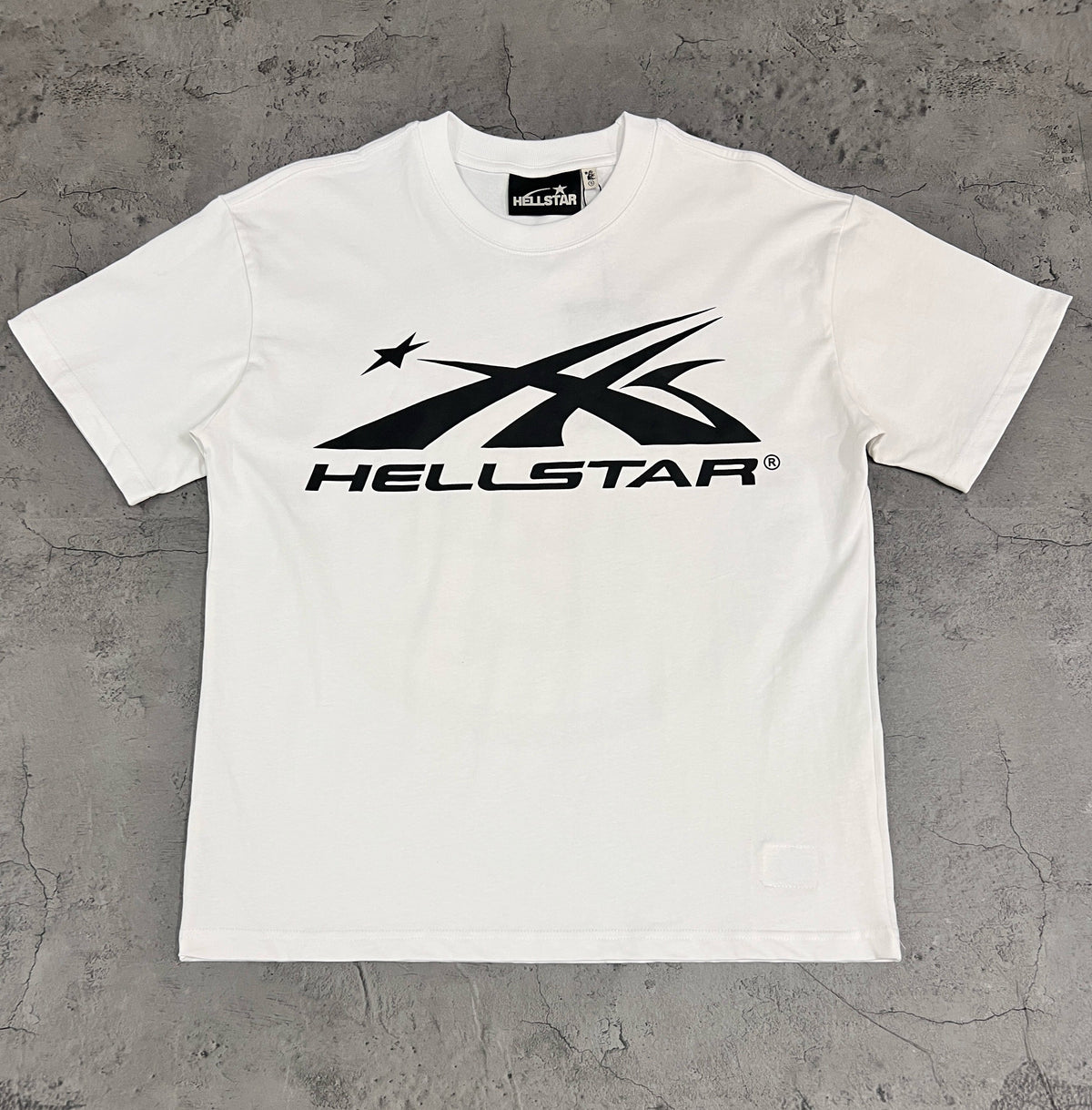 Hellstar Abstract Star Logo White Tee