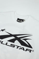 Hellstar Abstract Star Logo White Tee