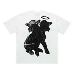 Hellstar Have Faith Jesus Green Monster White Tee