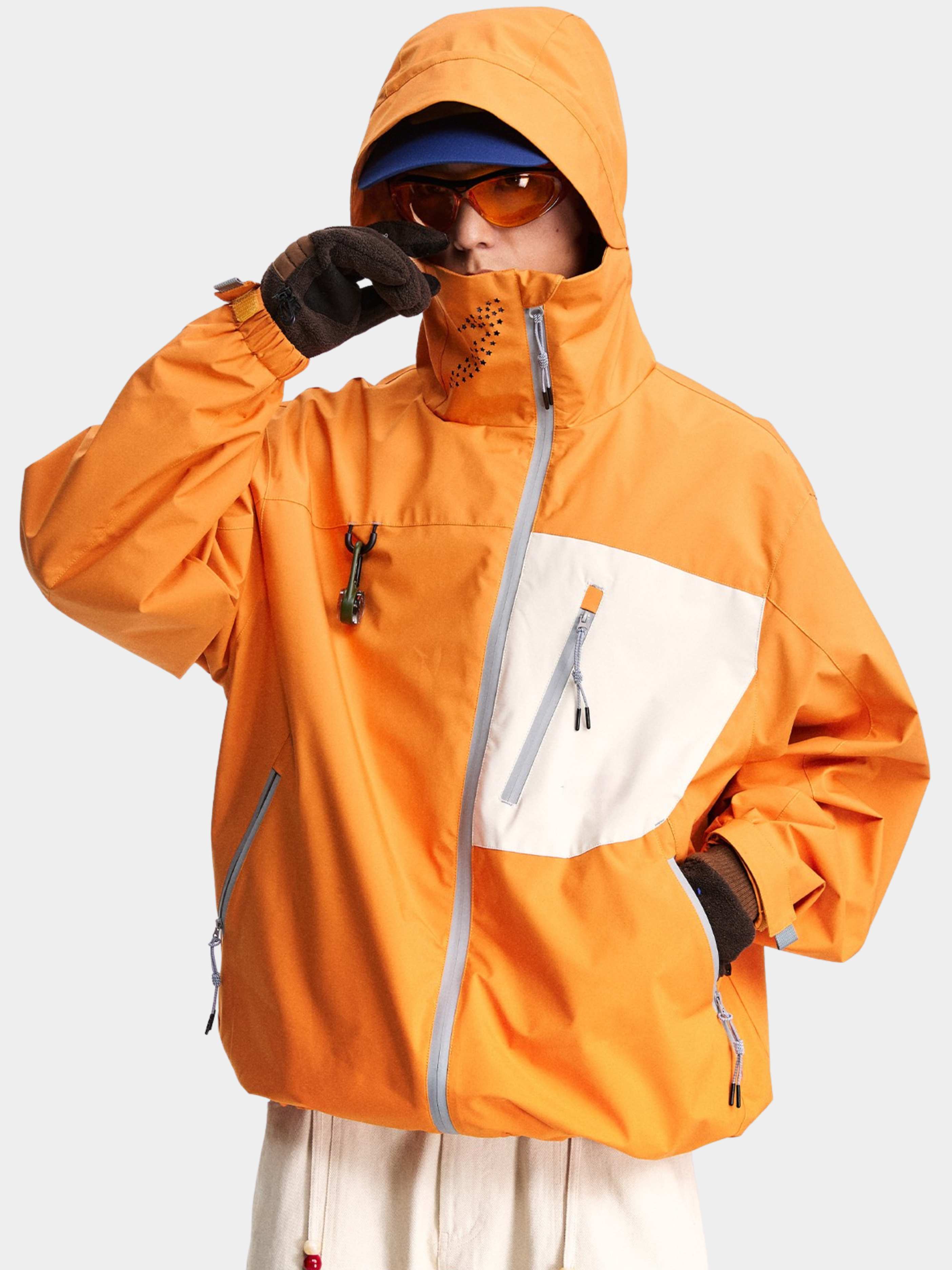 EchoPort - Unisex Water-Repellent & Windproof Colorblock Hard Shell Jacket