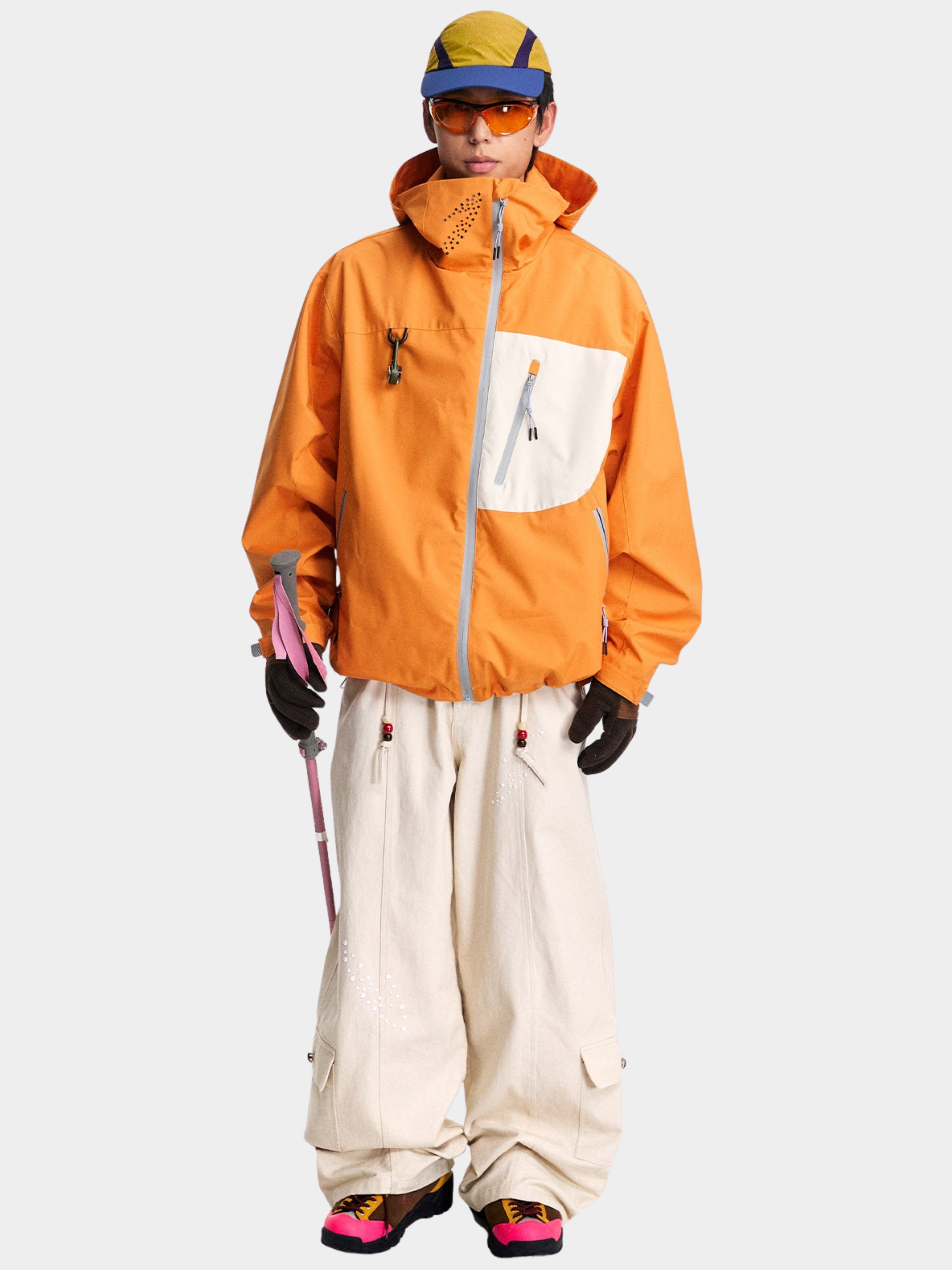 EchoPort - Unisex Water-Repellent & Windproof Colorblock Hard Shell Jacket