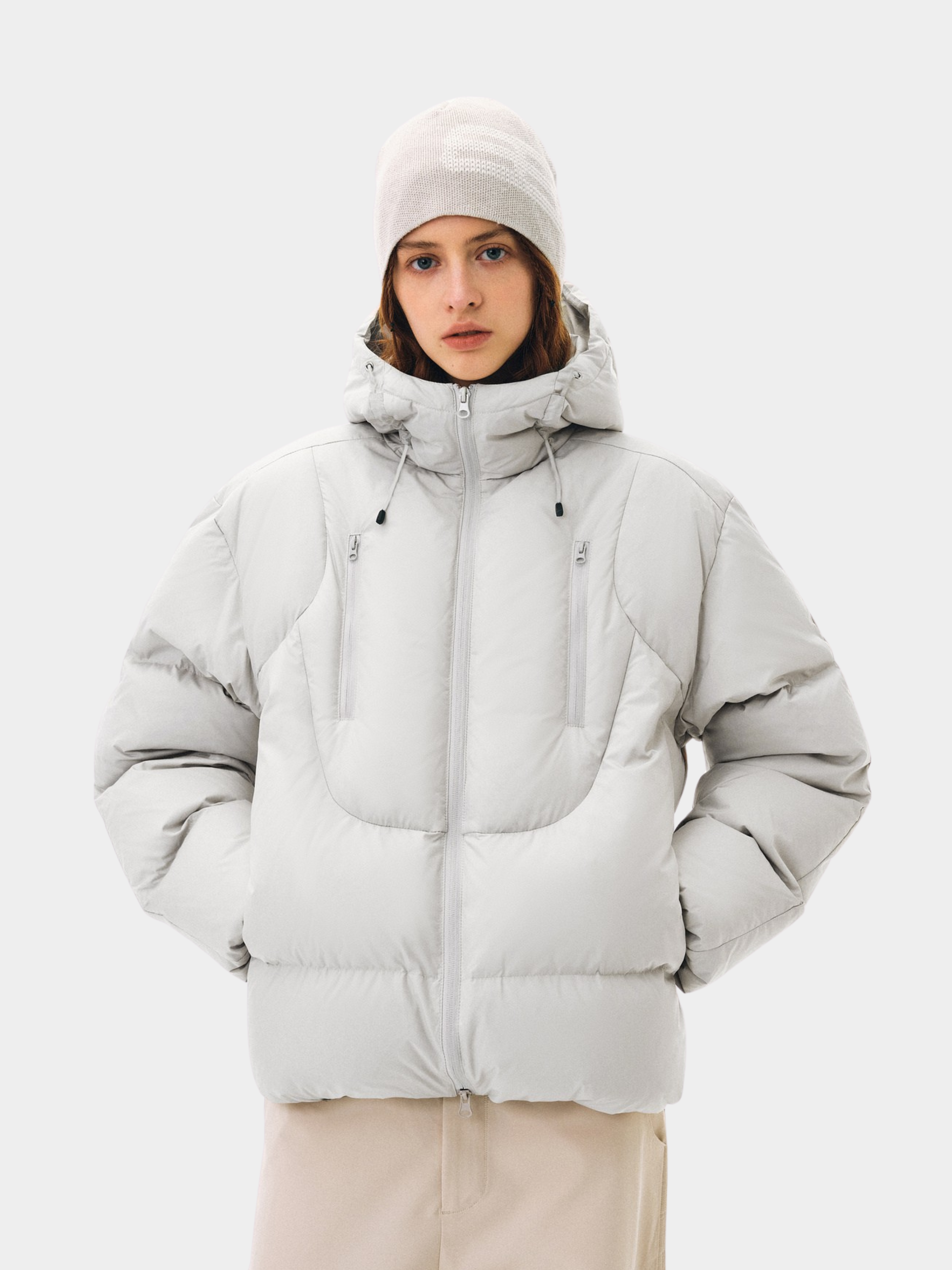 Emberfrost - Unisex 90% White Duck Down Dual-Zip Down Jacket