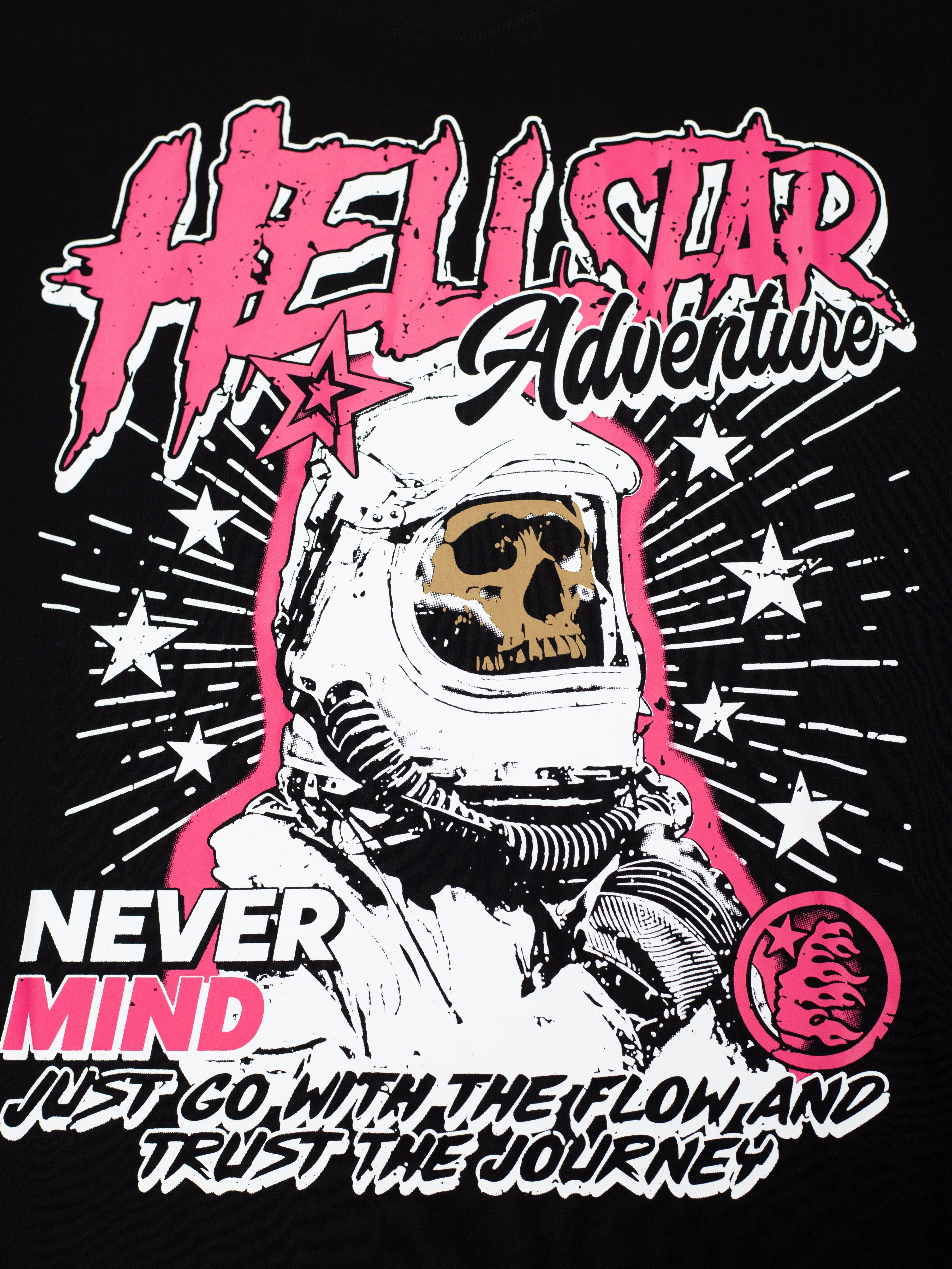 Hellstar Adventure Astronaut Skull Black Tee